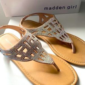Women’s Madden Girl rhinestone sandals